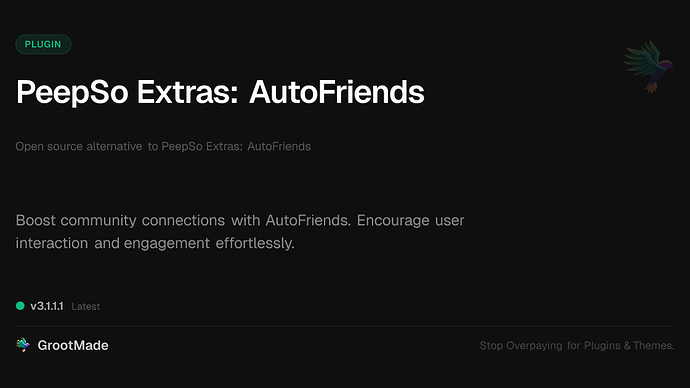PeepSo Extras: AutoFriends