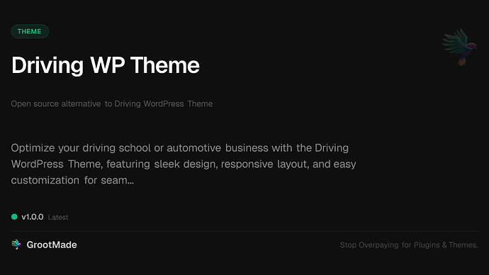 Driving WP Theme