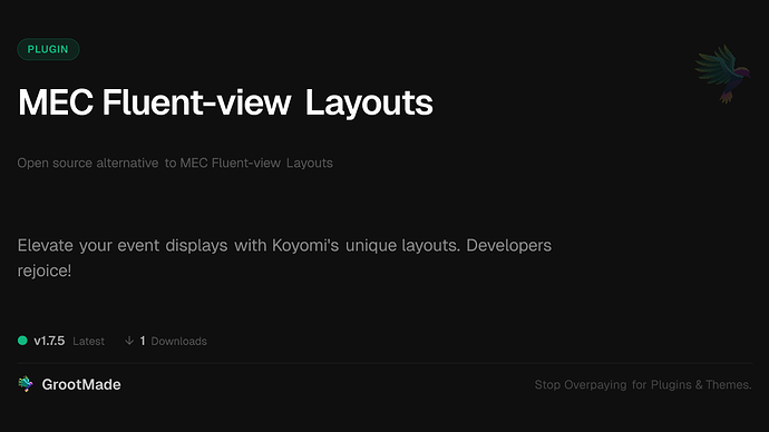 MEC Fluent-view Layouts