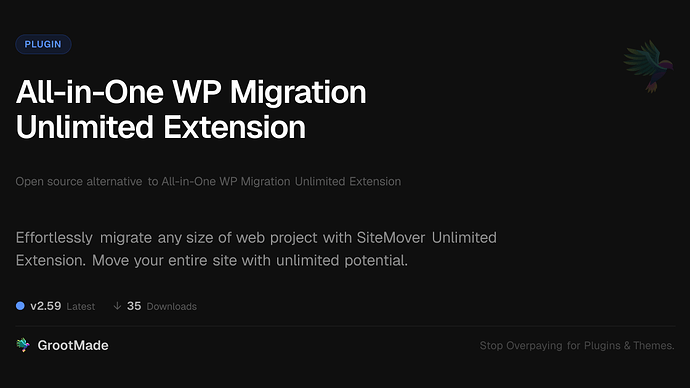 All-in-One WP Migration Unlimited Extension