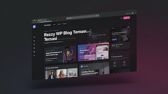 Rezzy WP Blog Temasi