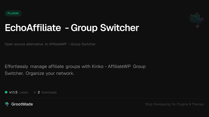 EchoAffiliate - Group Switcher