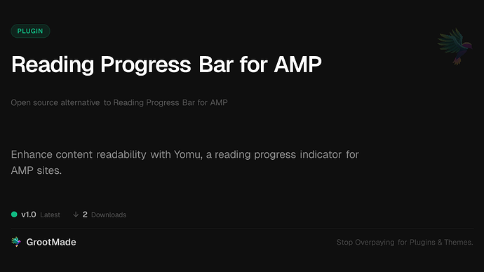 Reading Progress Bar for AMP