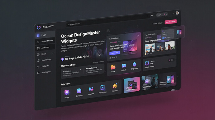 Ocean DesignMaster Widgets