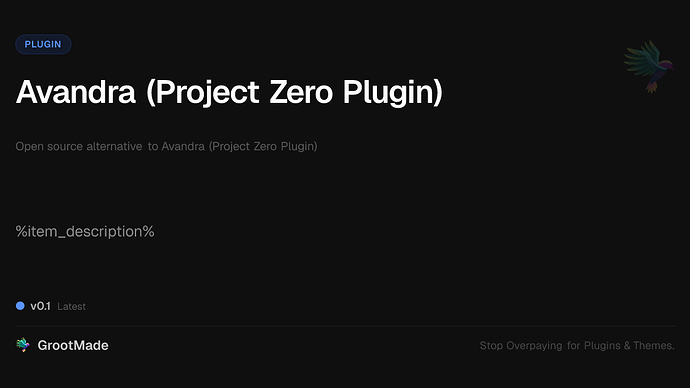 Avandra (Project Zero Plugin)