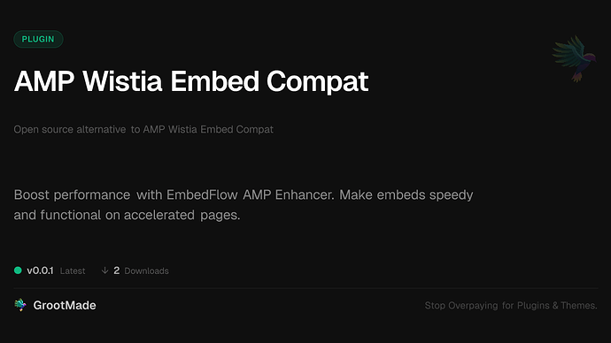 AMP Wistia Embed Compat