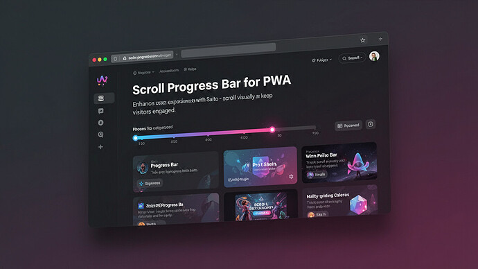Scroll Progress Bar for PWA
