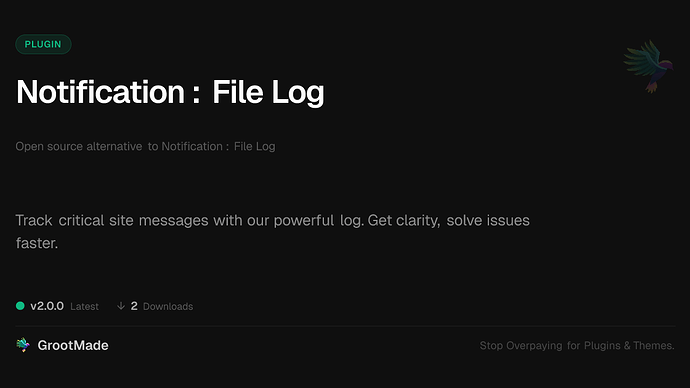 Notification : File Log