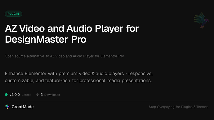 AZ Video and Audio Player for DesignMaster Pro