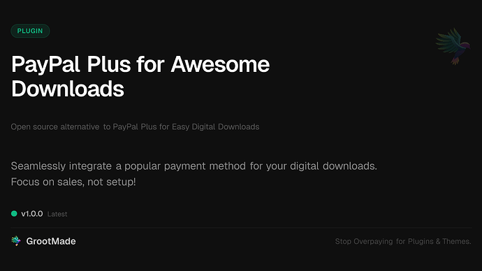 PayPal Plus for Awesome Downloads