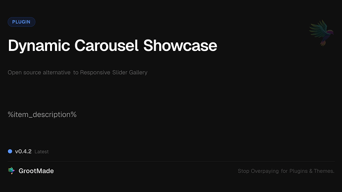 Dynamic Carousel Showcase