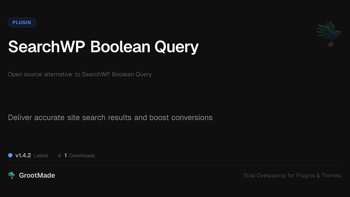 SearchWP Boolean Query