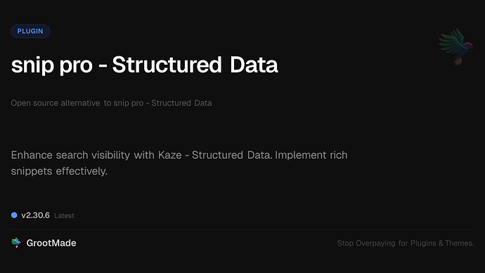 snip pro - Structured Data
