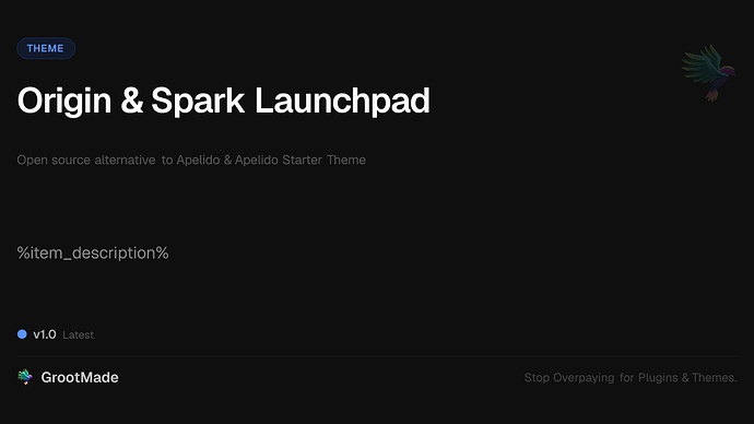 Origin & Spark Launchpad