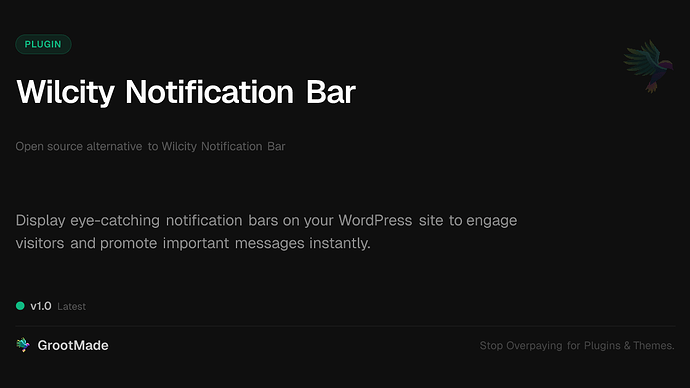 Wilcity Notification Bar