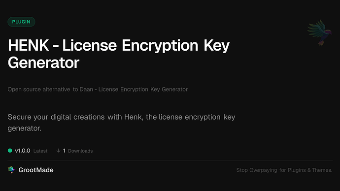 HENK - License Encryption Key Generator