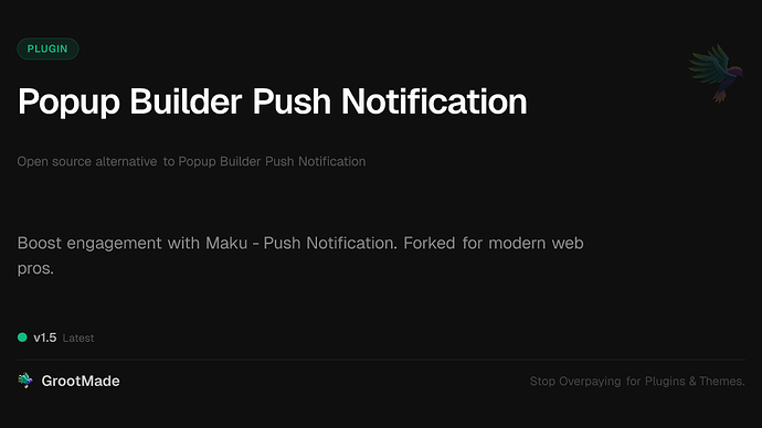 Popup Builder Push Notification