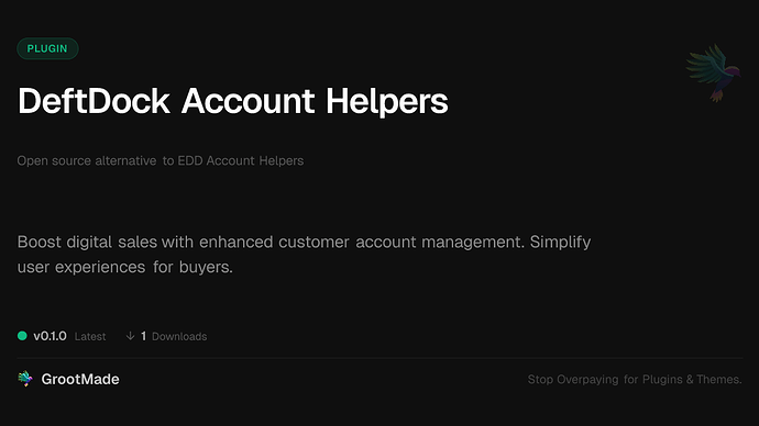 DeftDock Account Helpers