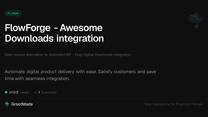 FlowForge - Awesome Downloads integration