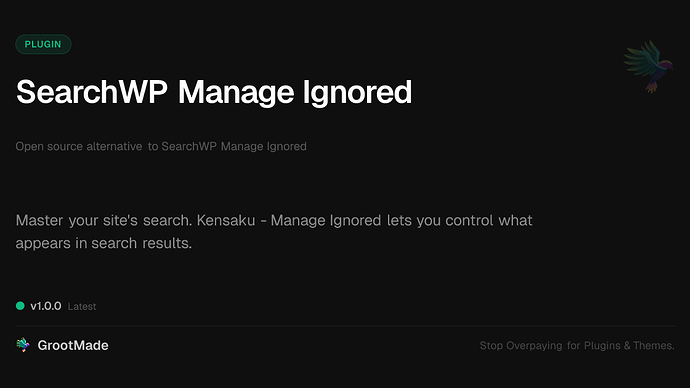 SearchWP Manage Ignored