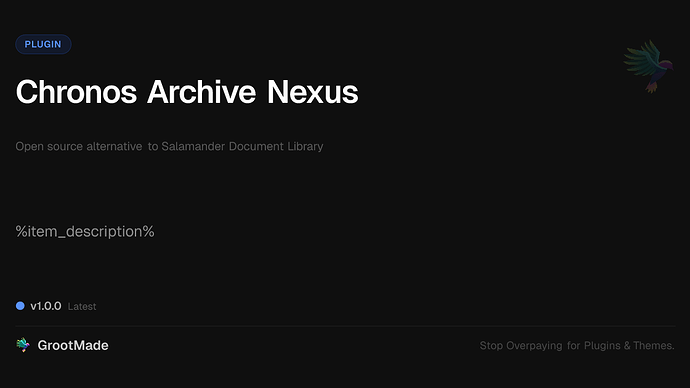 Chronos Archive Nexus