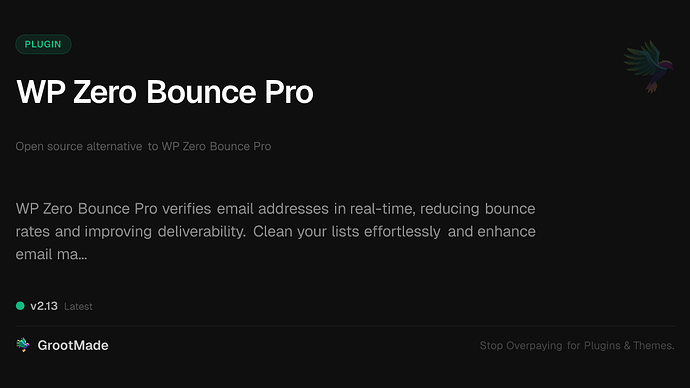 WP Zero Bounce Pro