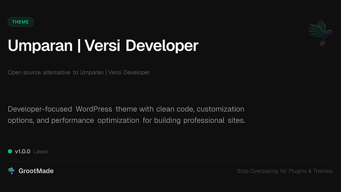 Umparan | Versi Developer