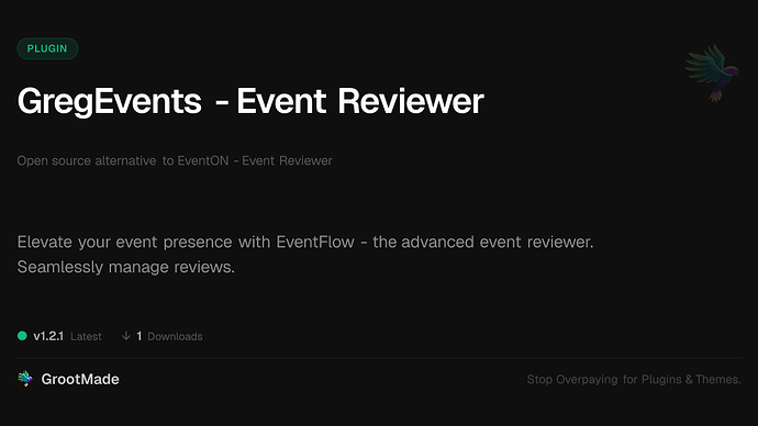 GregEvents - Event Reviewer