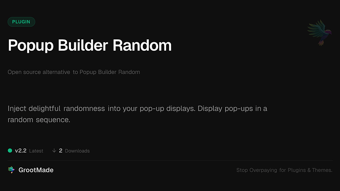 Popup Builder Random