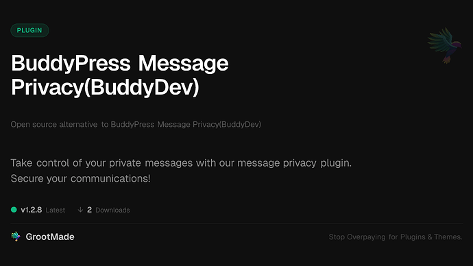 BuddyPress Message Privacy(BuddyDev)