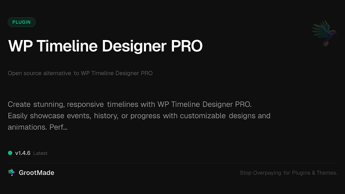 WP Timeline Designer PRO