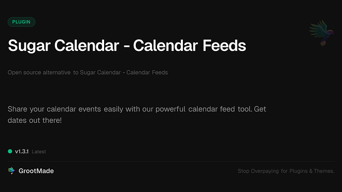 SweetSync - Calendar Feeds