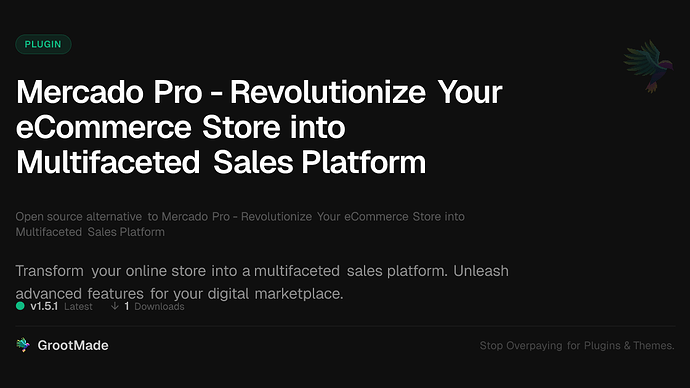 Mercado Pro - Revolutionize Your eCommerce Store into Multifaceted Sales Platform