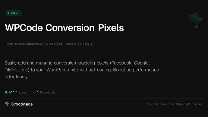 WPCode Conversion Pixels