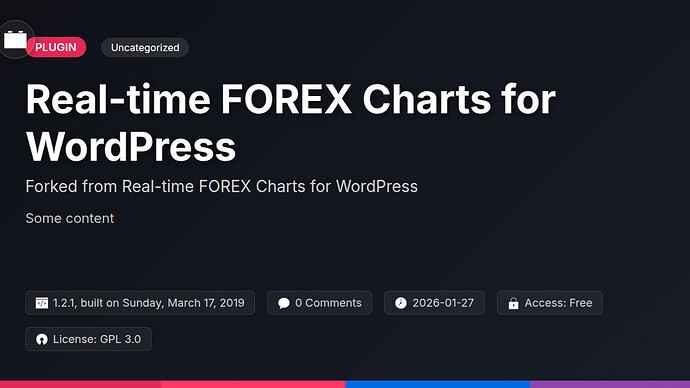 Real-time FOREX Charts for WP