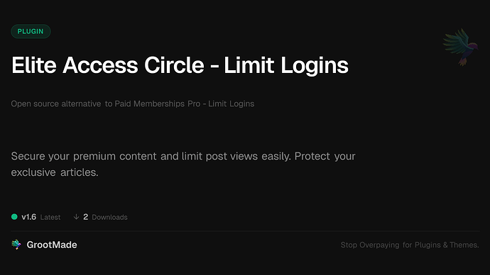Elite Access Circle - Limit Logins