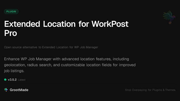 Extended Location for WorkPost Pro