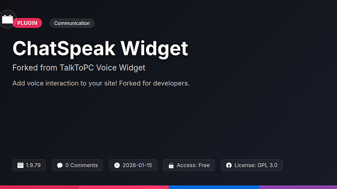 TalkToPC Voice Widget
