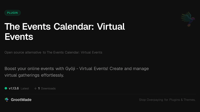 The Events Calendar: Virtual Events
