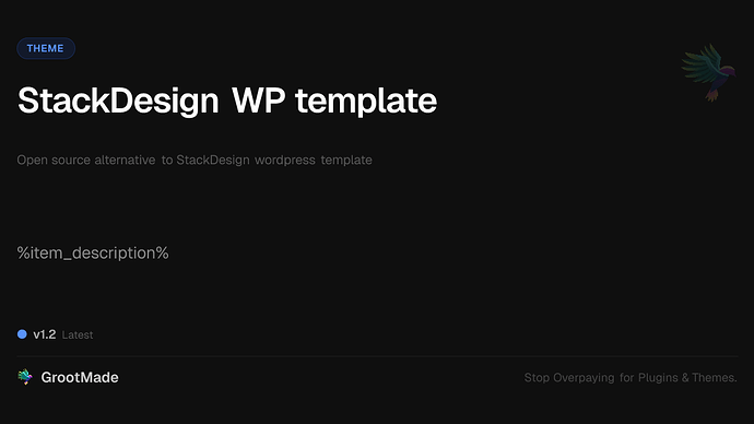 StackDesign WP template