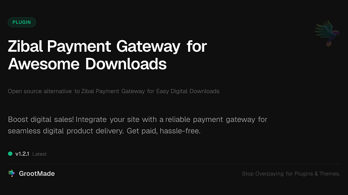 Zibal Payment Gateway for Awesome Downloads