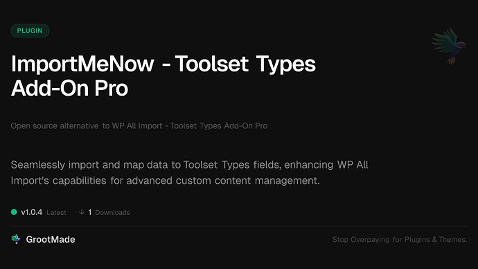 ImportMeNow - Toolset Types Add-On Pro