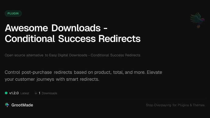 Awesome Downloads - Conditional Success Redirects