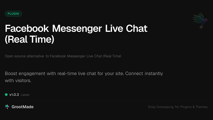 Facebook Messenger Live Chat (Real Time)