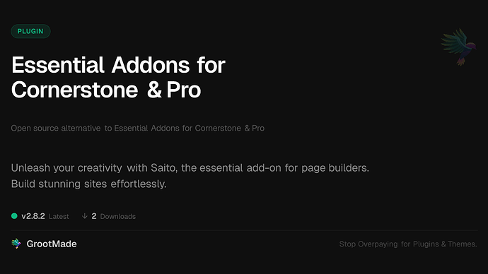 Essential Addons for Cornerstone & Pro