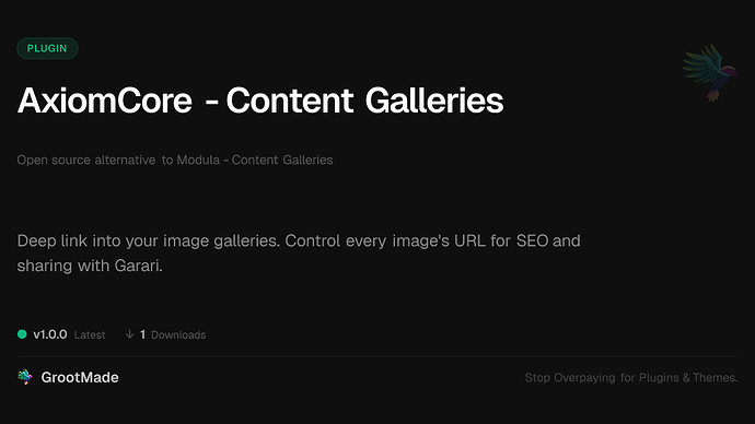 AxiomCore - Content Galleries