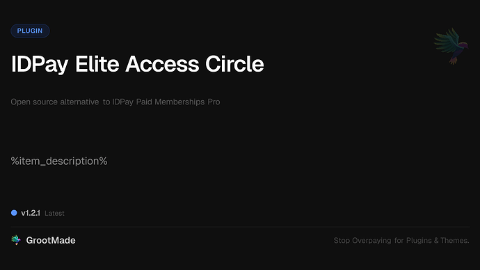 IDPay Elite Access Circle