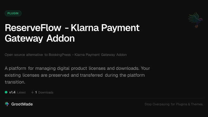 ReserveFlow - Klarna Payment Gateway Addon