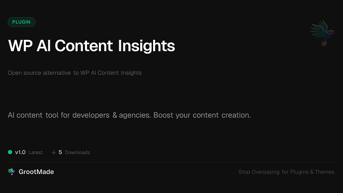 WP AI Content Insights