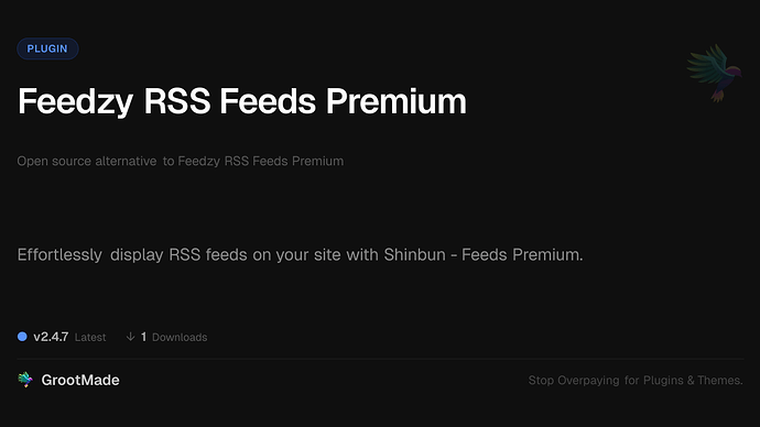 Feedzy RSS Feeds Premium